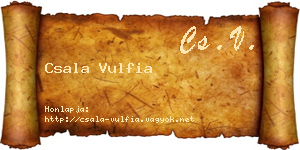 Csala Vulfia névjegykártya